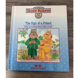 1986 Hardback Teddy Ruxpin “The Sign Of A Friend “